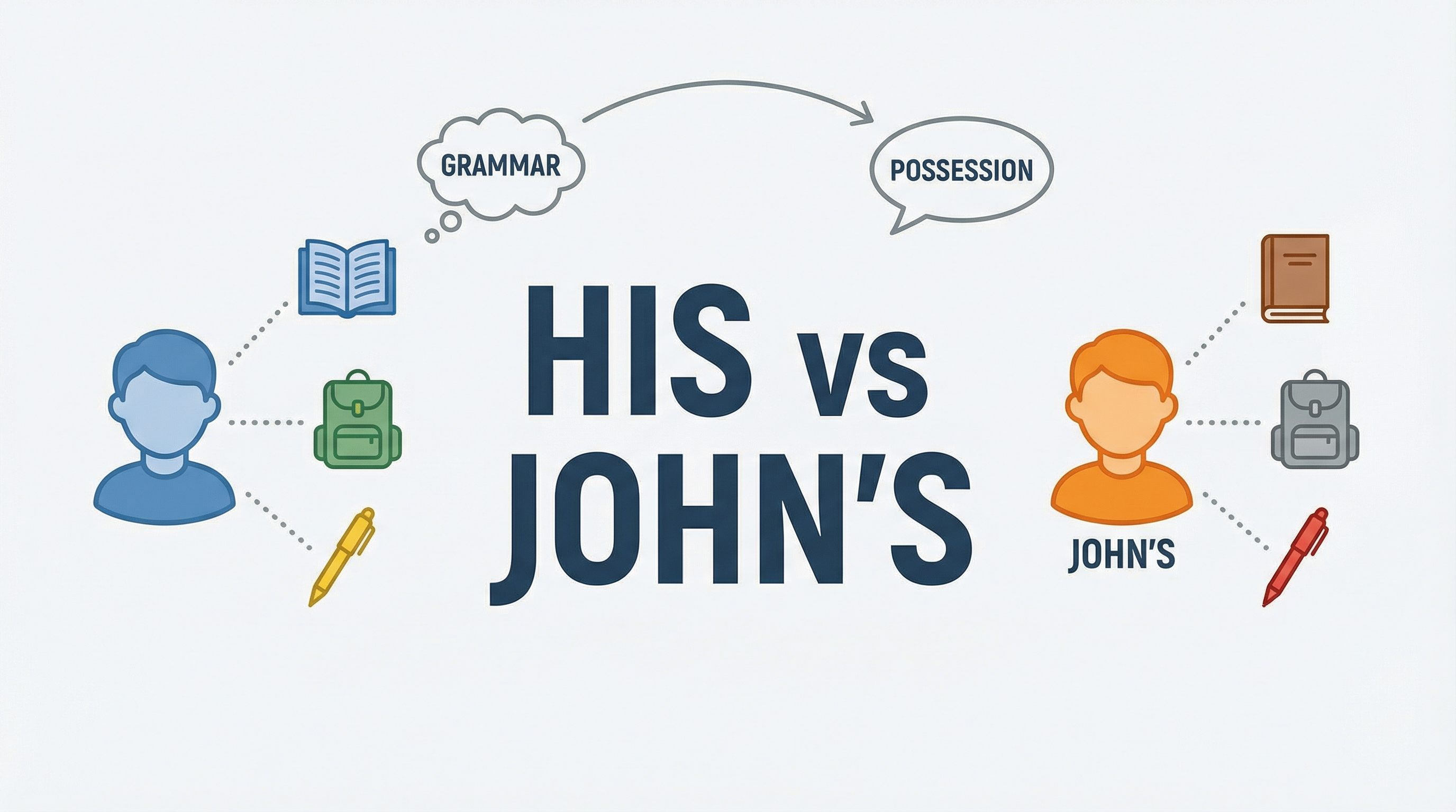 Quiz 4: "His/Her" vs. "John`s/Maria`s"