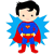 Ilustração de um super-herói